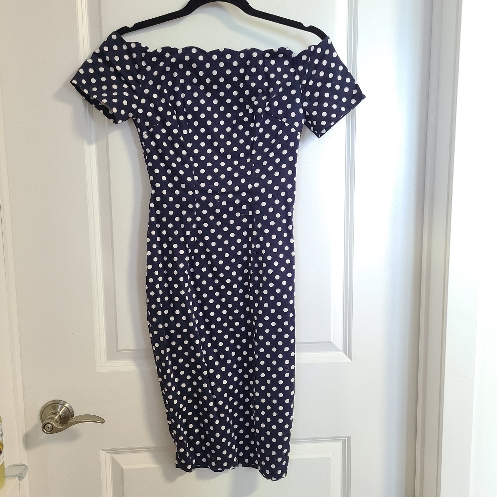 Bettie Page 1950 retro style dardot dress